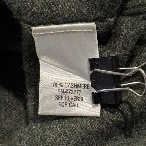 Apt 9 Mens Sweater Cashmere Quiet Luxury Minimalist Classic Cozy Preppy Green XL - Picture 4 of 7